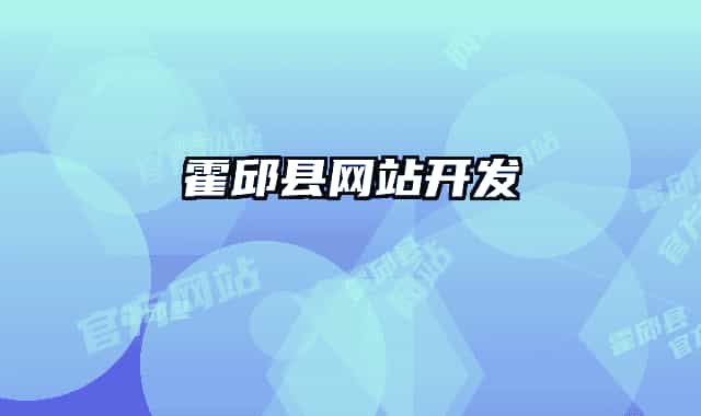 霍邱县网站开发