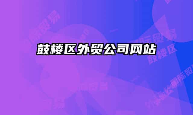 鼓楼区外贸公司网站