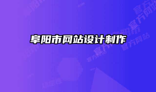 阜阳市网站设计制作