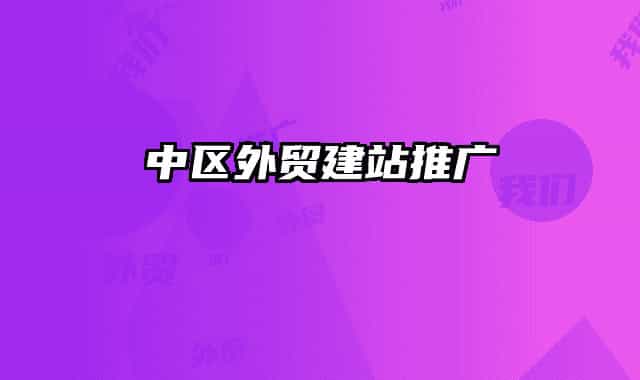 中区外贸建站推广