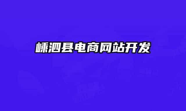 嵊泗县电商网站开发