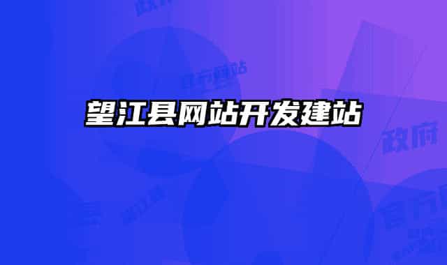 望江县网站开发建站