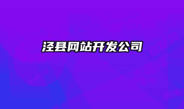 泾县网站开发公司
