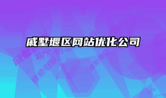 戚墅堰区网站优化公司