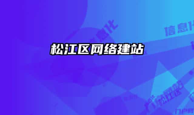 松江区网络建站