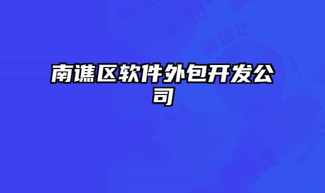 南谯区软件外包开发公司