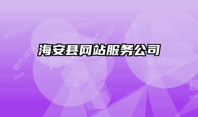 海安县网站服务公司