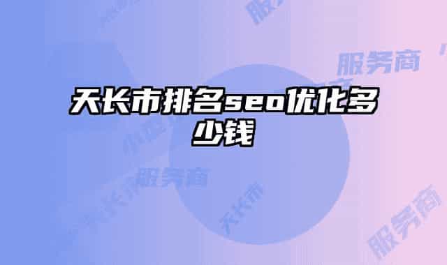 天长市排名seo优化多少钱