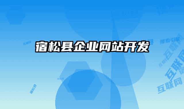 宿松县企业网站开发