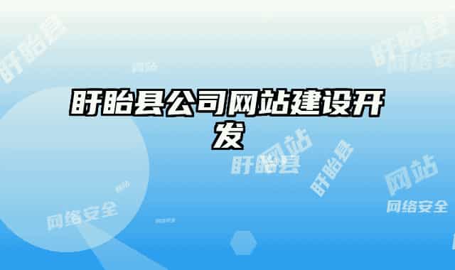 盱眙县公司网站建设开发