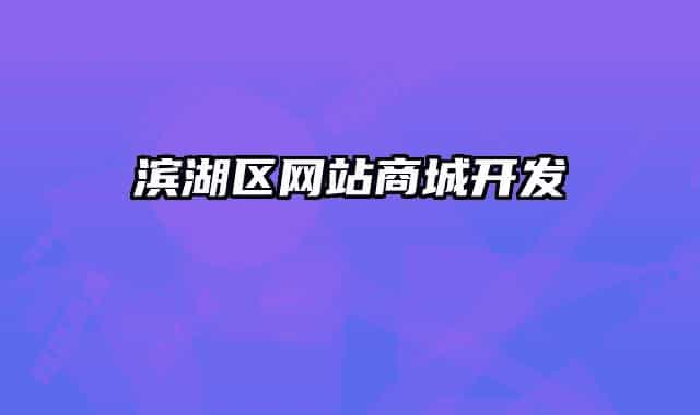 滨湖区网站商城开发