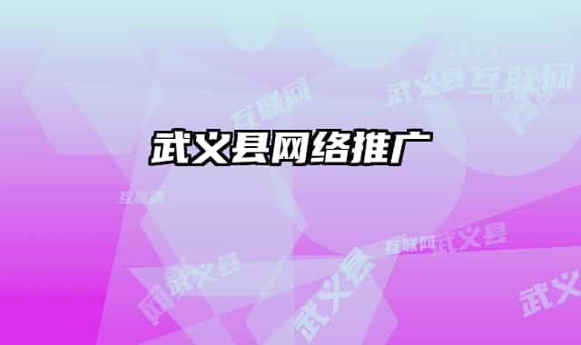 武义县网络推广