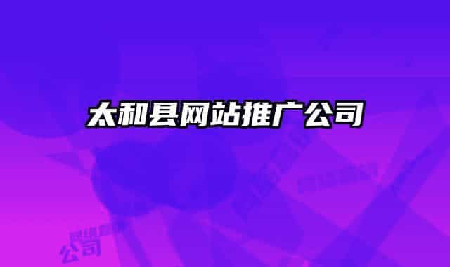 太和县网站推广公司