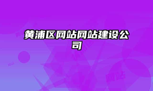 黄浦区网站网站建设公司