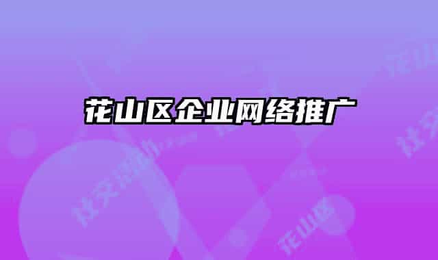 花山区企业网络推广