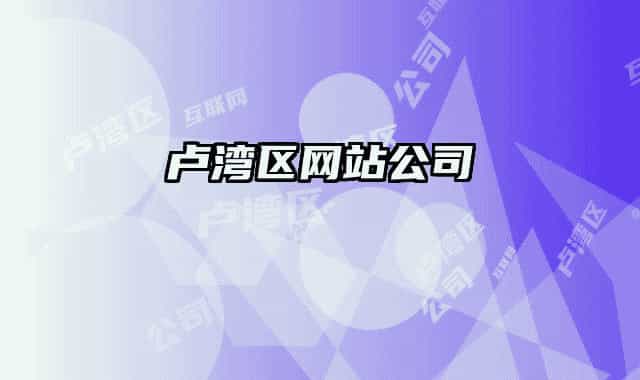 卢湾区网站公司