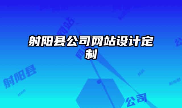射阳县公司网站设计定制