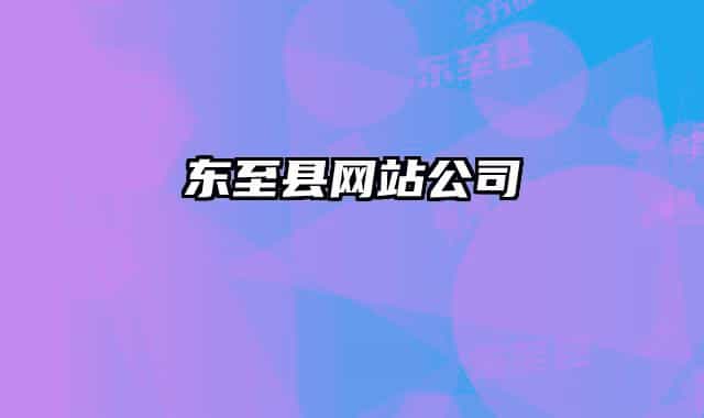 东至县网站公司
