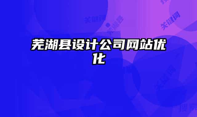芜湖县设计公司网站优化