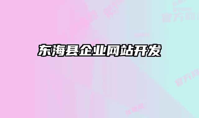 东海县企业网站开发