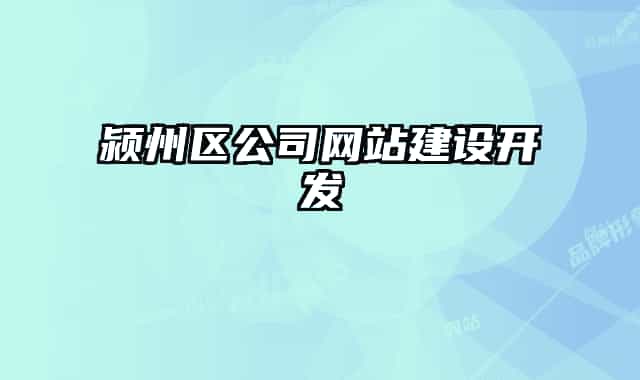 颍州区公司网站建设开发