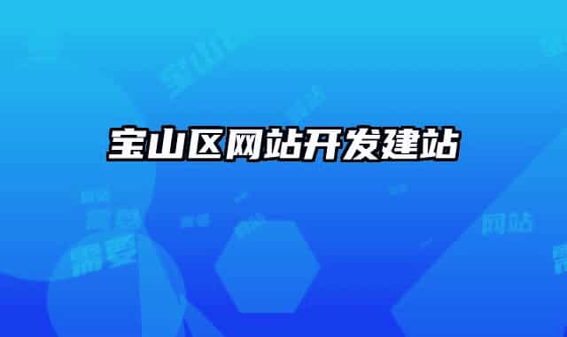 宝山区网站开发建站