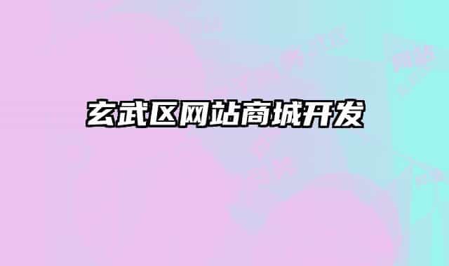 玄武区网站商城开发