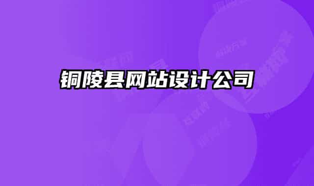 铜陵县网站设计公司