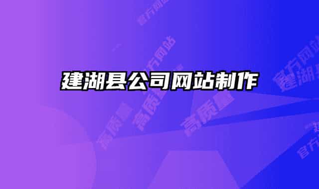 建湖县公司网站制作
