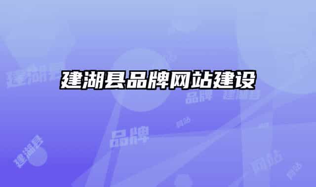 建湖县品牌网站建设