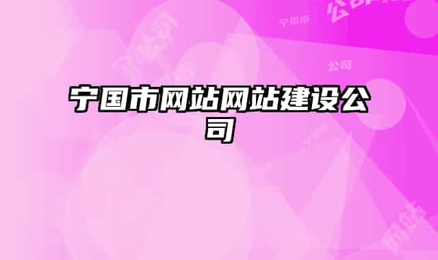 宁国市网站网站建设公司