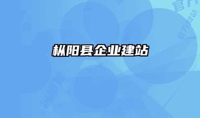 枞阳县企业建站