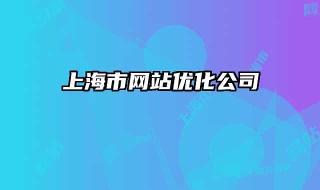 上海市网站优化公司