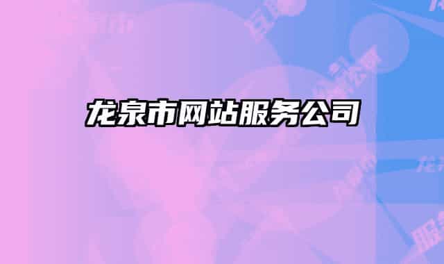 龙泉市网站服务公司
