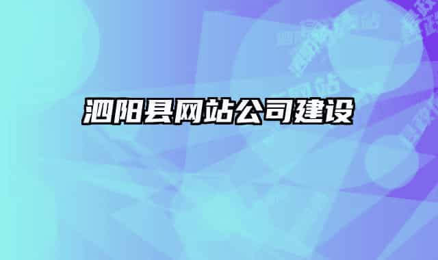 泗阳县网站公司建设