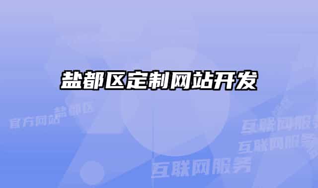 盐都区定制网站开发