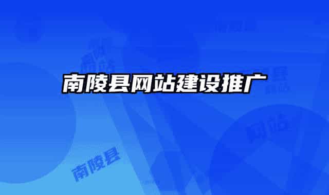 南陵县网站建设推广