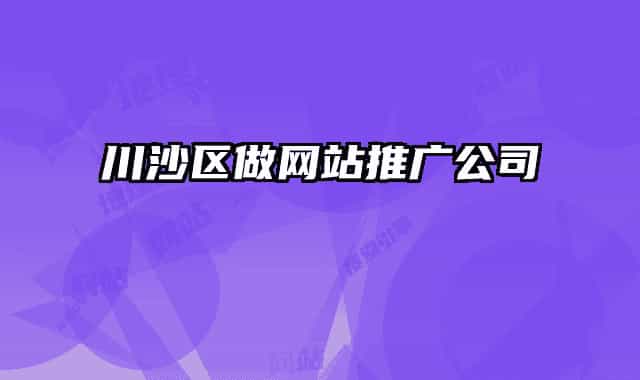 川沙区做网站推广公司