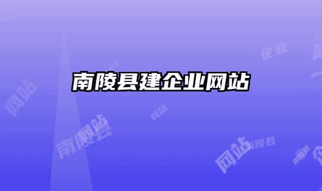 南陵县建企业网站