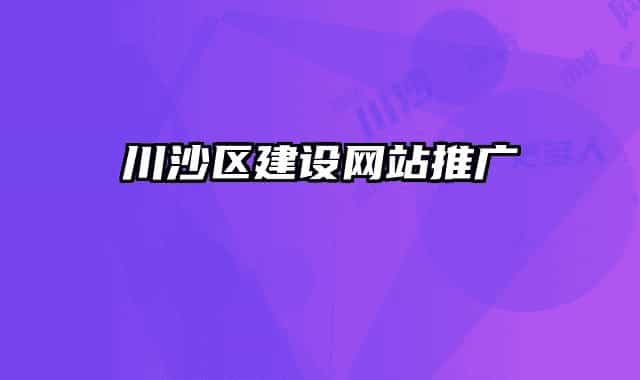 川沙区建设网站推广