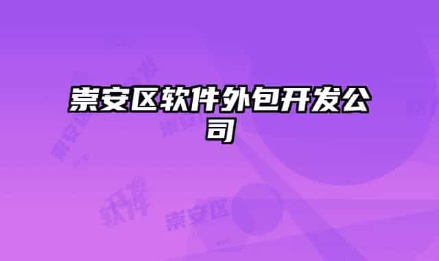 崇安区软件外包开发公司