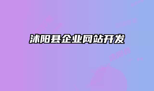 沭阳县企业网站开发