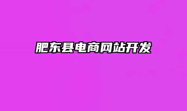 肥东县电商网站开发