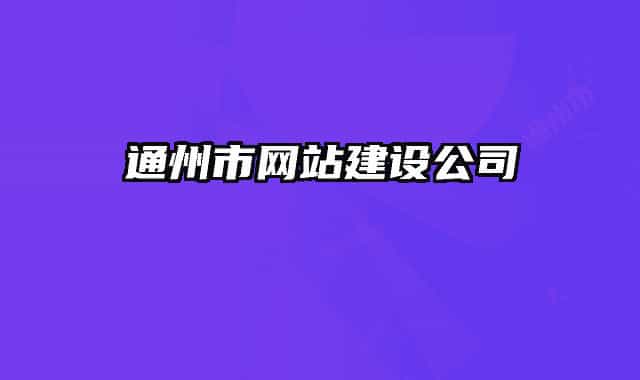 通州市网站建设公司