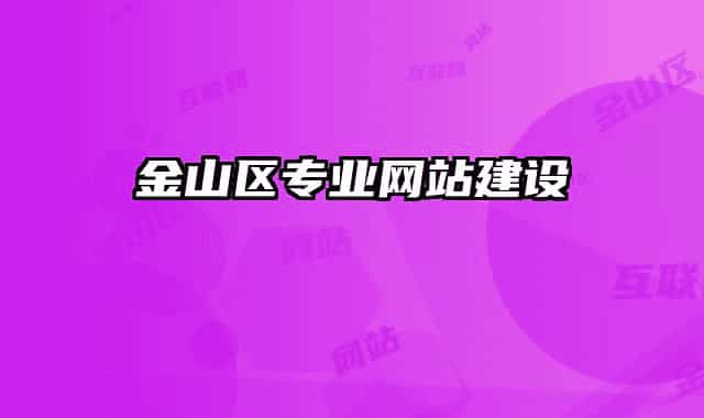 金山区专业网站建设