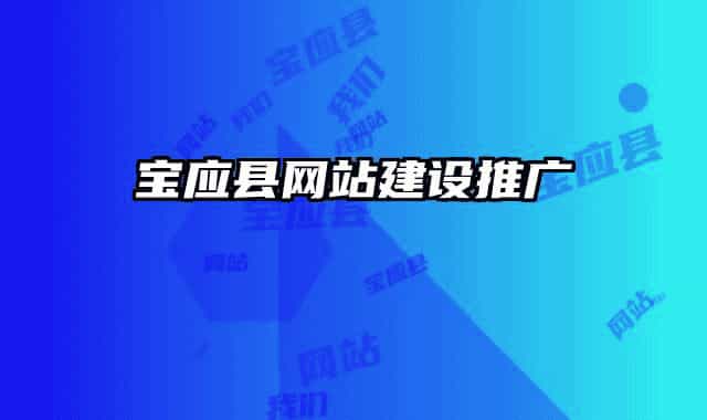 宝应县网站建设推广