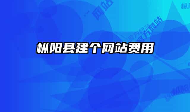枞阳县建个网站费用