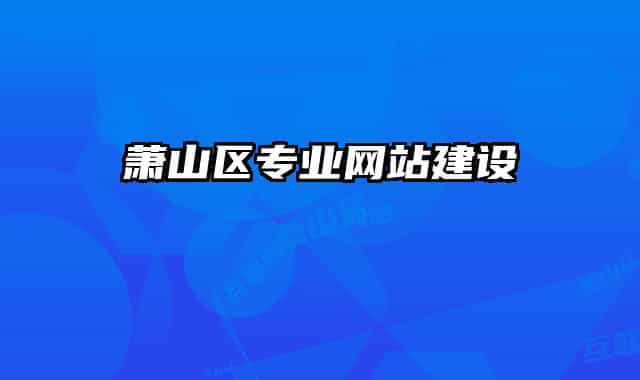 萧山区专业网站建设