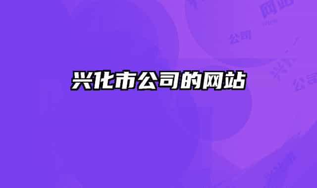 兴化市公司的网站