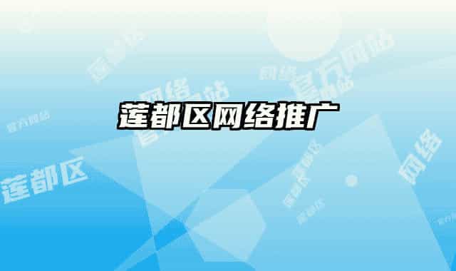 莲都区网络推广